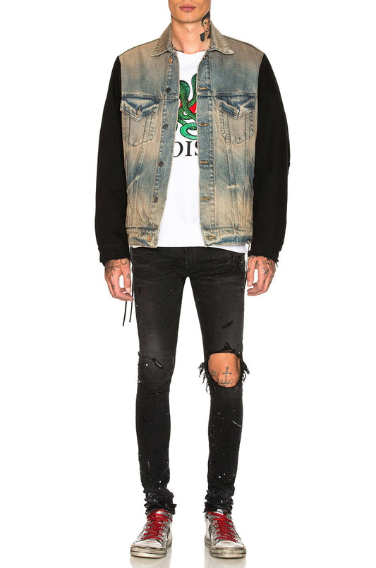 Amiri two tone denim jacket