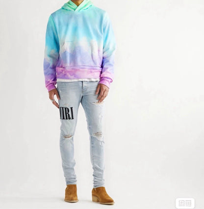 Amiri Rainbow Dyeing Hoodie