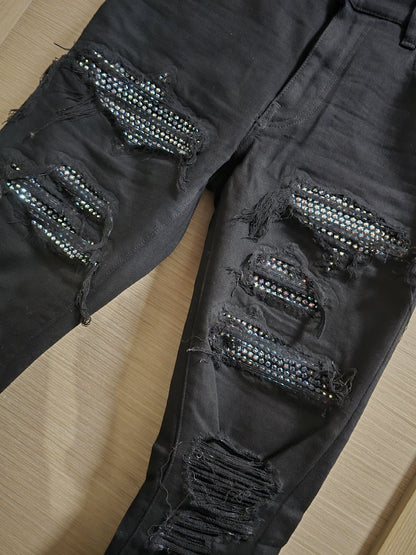 AMIRI CUSTOM CRYSTAL DESTROY JEAN