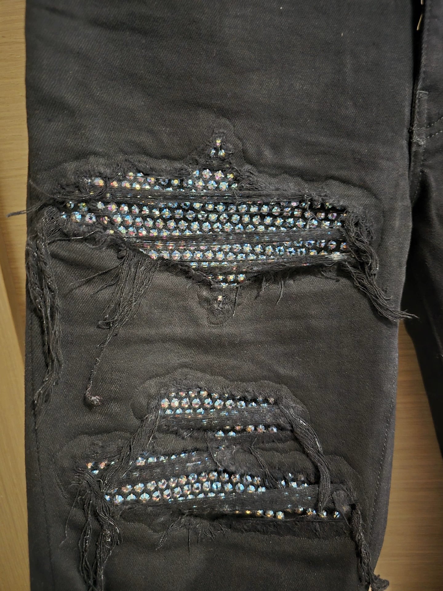 AMIRI CUSTOM CRYSTAL DESTROY JEAN