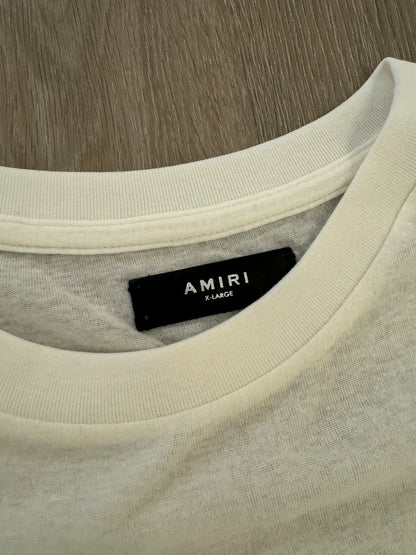 Amiri Year White brushed base short sleeved shirt