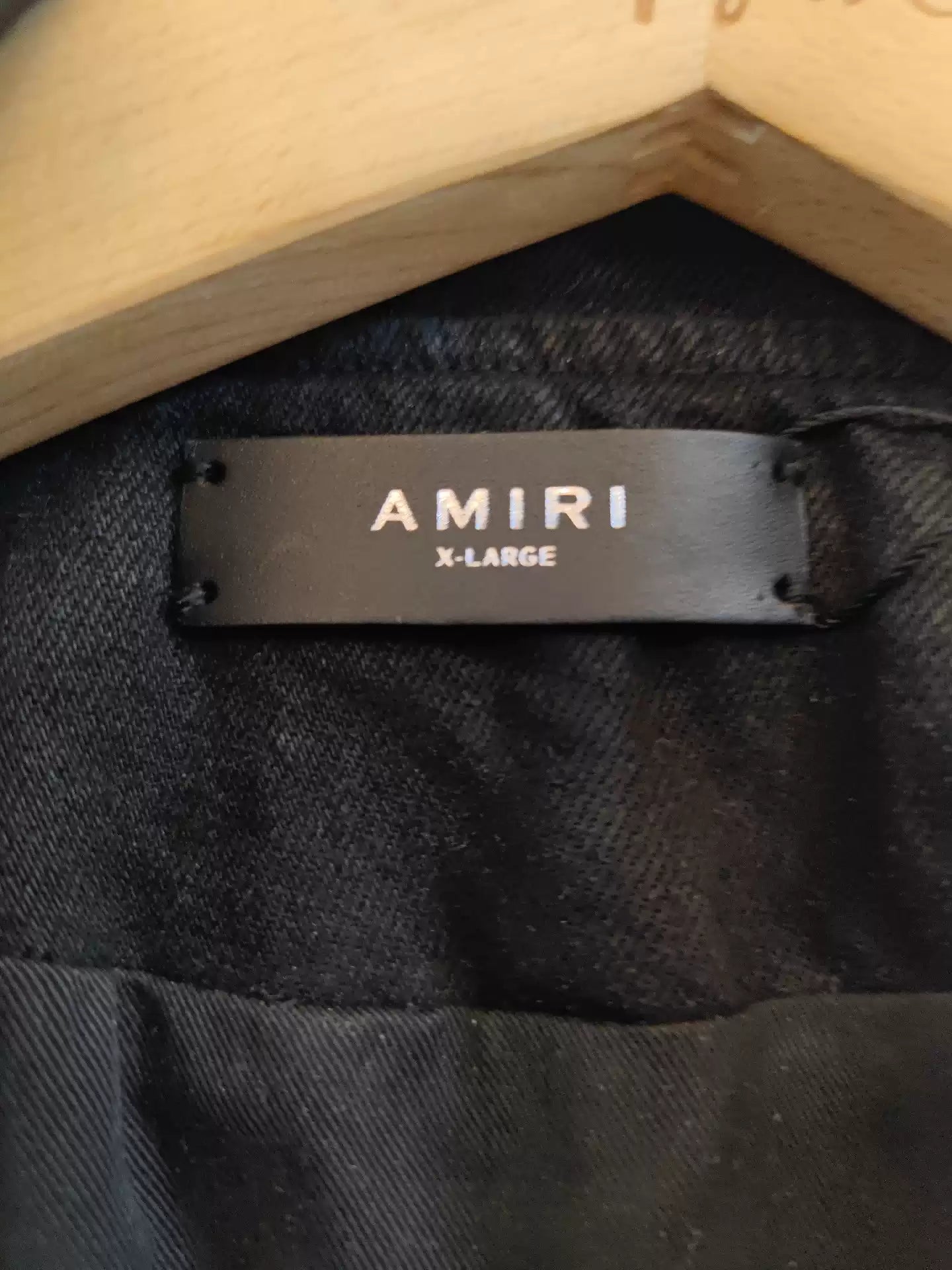 Amiri Silk Ancient Fabric Patchwork Denim Jacket
