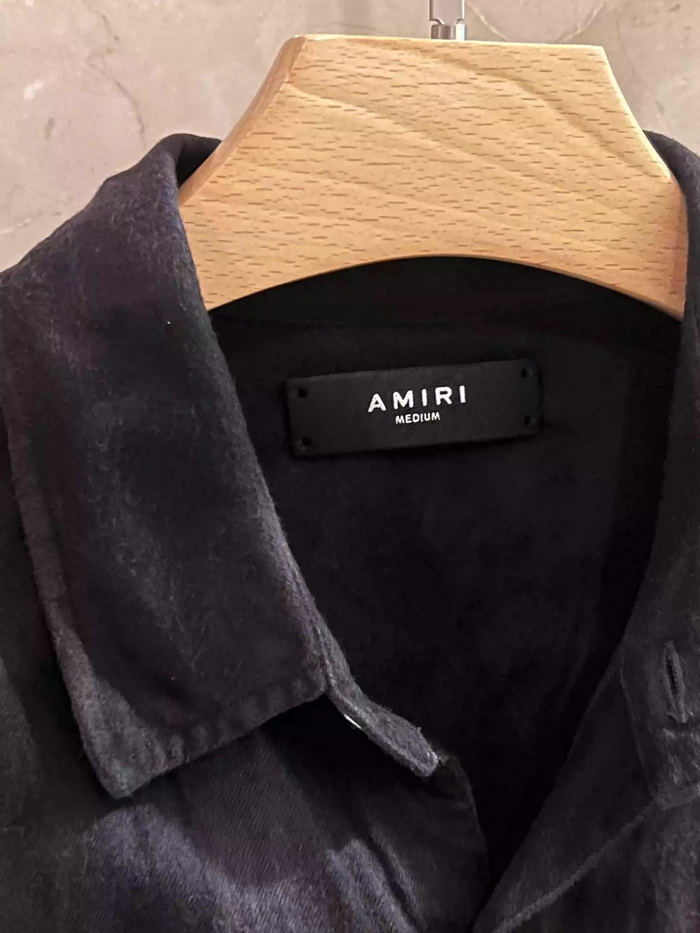 Amiri Flannel Halo Dyed Ruffled Shirt