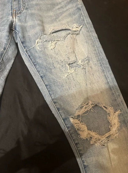 Amiri 17ss Shotgun destroys jeans - - DMC