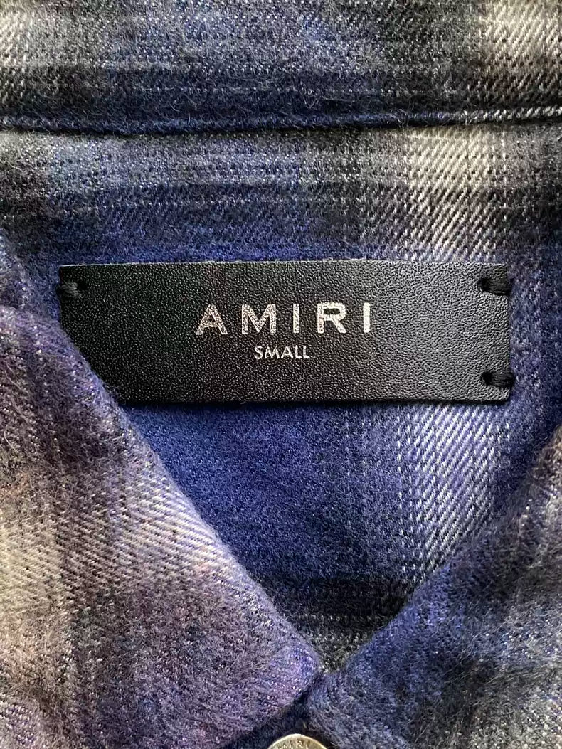 Amiri's first generation rendered checkered shirt