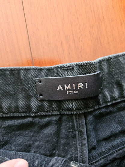 Amiri classic new straight cut retro black jeans