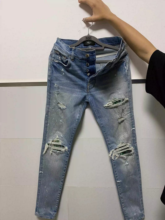 amiri Light Inked Jeans