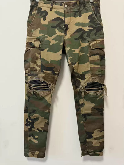 Amiri American high street jeans camouflage work pants