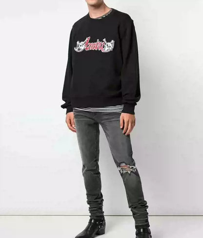 Amiri Brand new classic skull logo sweatshirt jacket sweater