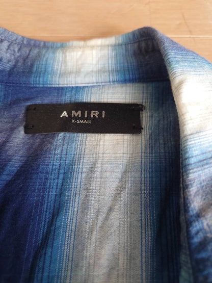 Amiri17ss blue purple rivet shirt