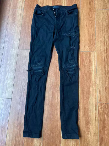 Amiri Classic Splicing MX1 Black Jeans Pants