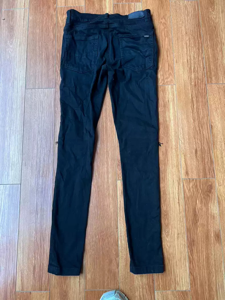 Amiri Classic Splicing MX1 Black Jeans Pants