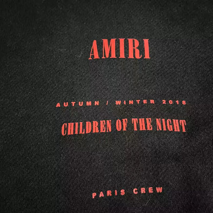 amiri 18AW Children of the Night cotton sweatshirt