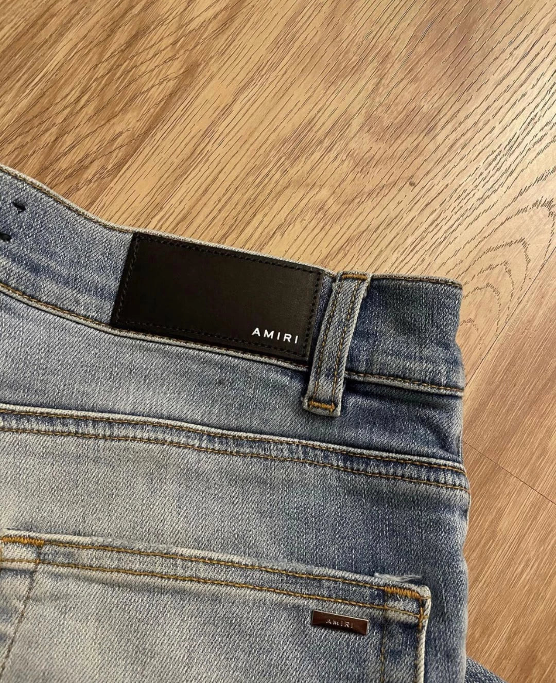 Amiri Classic Limited Edition Rendering Splicing Blue Jeans