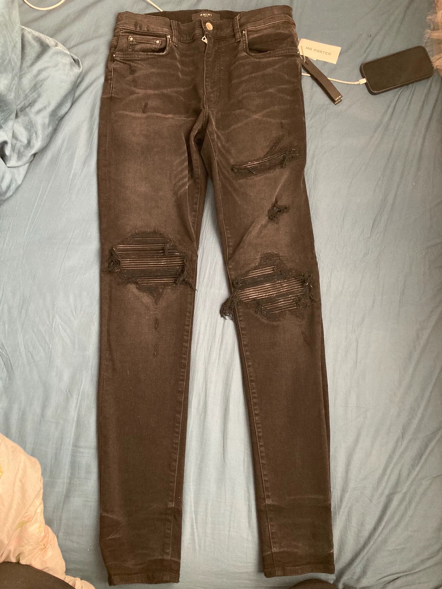 Amiri Max1 washed black jeans