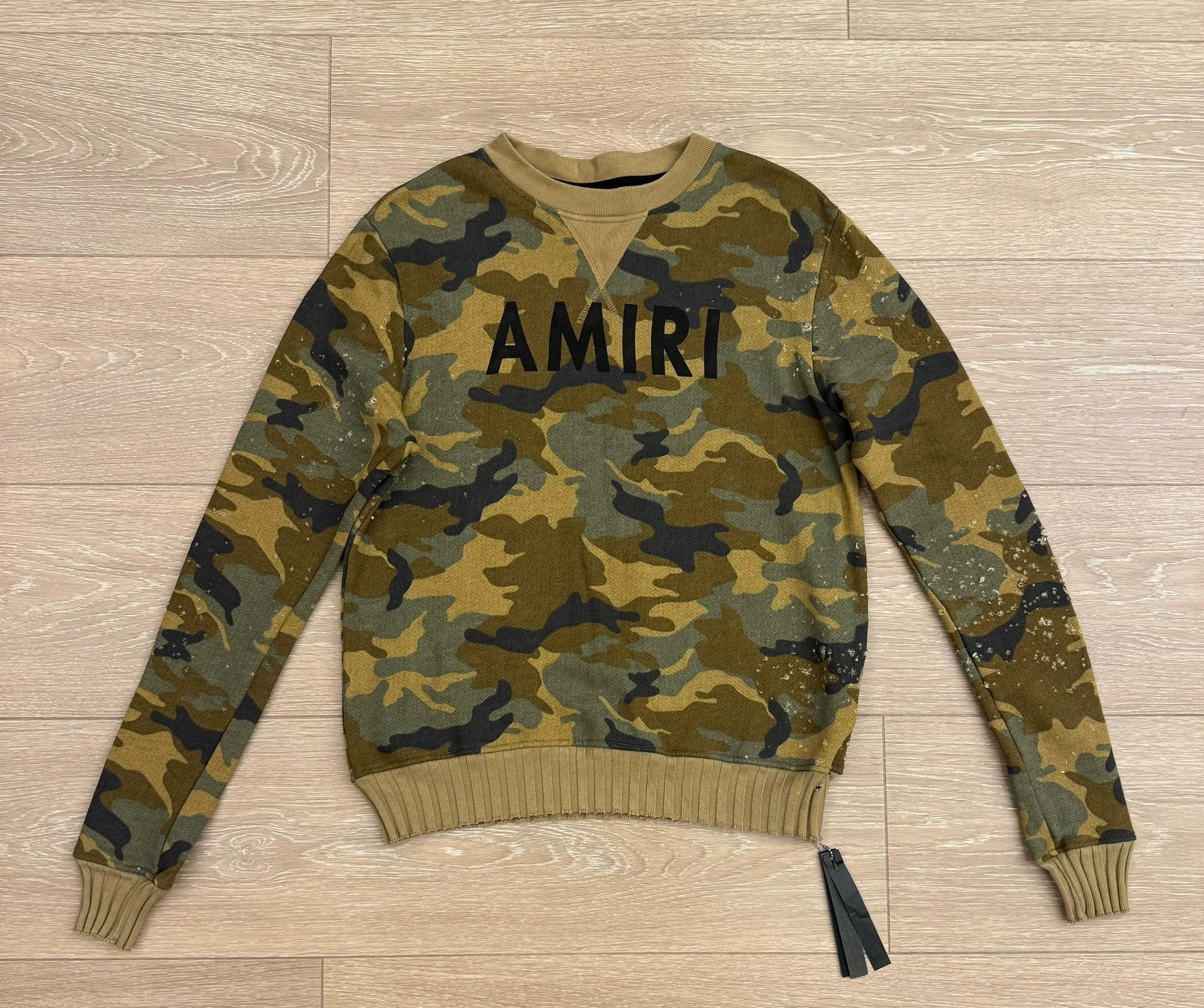 Amiri Camouflage Bullet Hole Hoodie