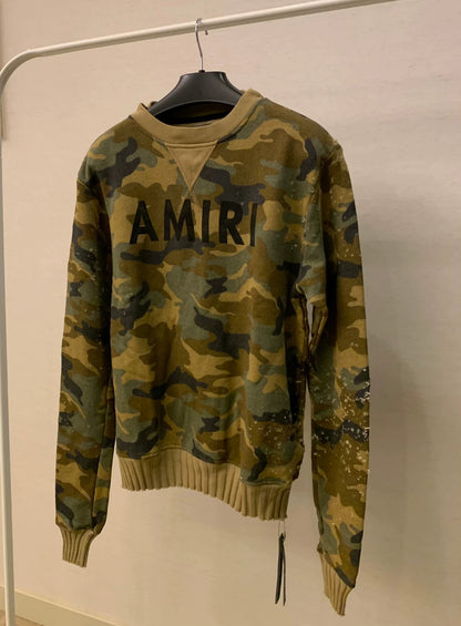 Amiri Camouflage Bullet Hole Hoodie