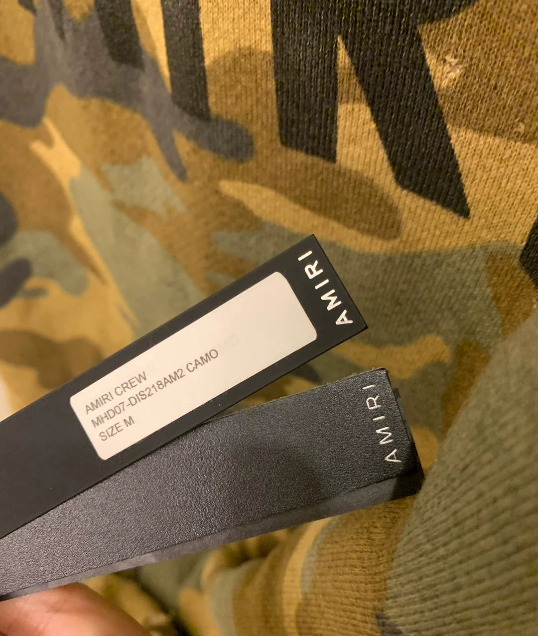 Amiri Camouflage Bullet Hole Hoodie