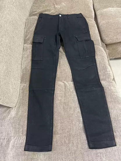 Amiri brushed waxed jeans