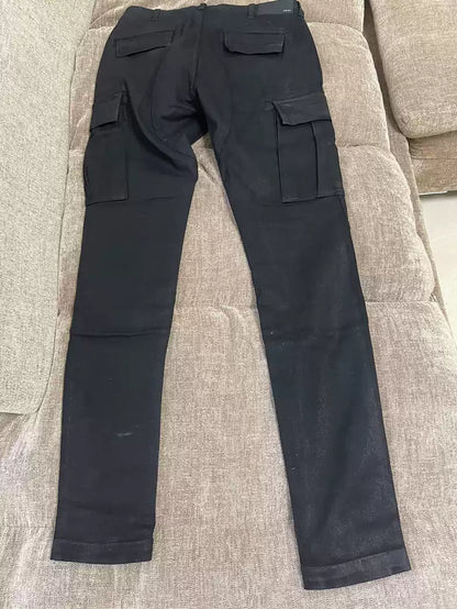 Amiri brushed waxed jeans