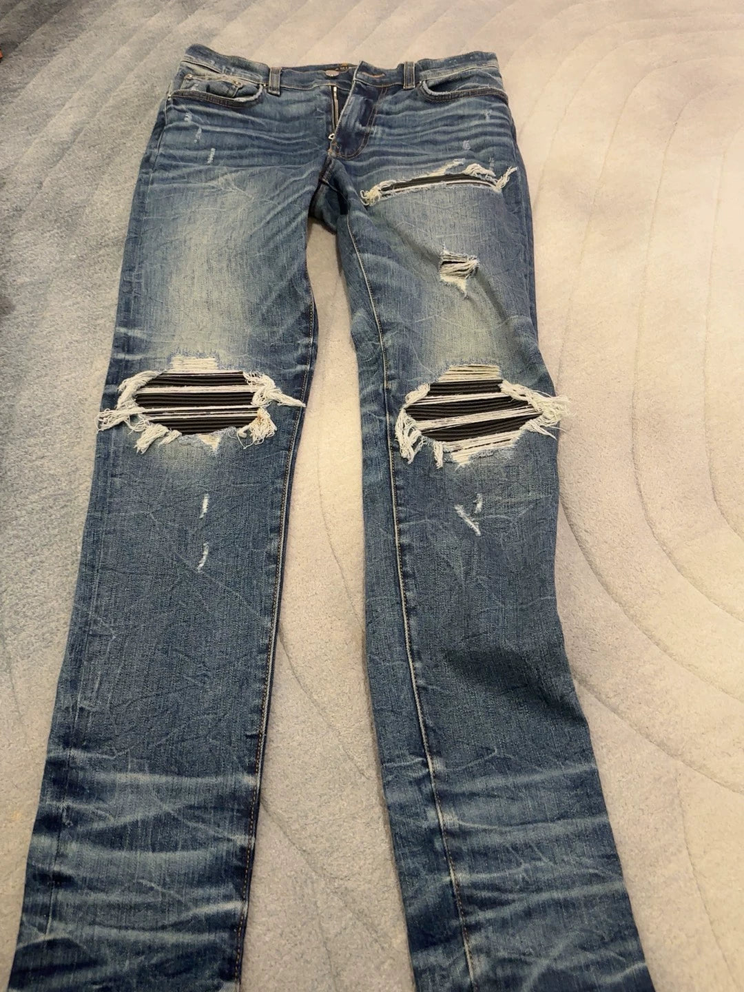 Amiri Mx1 Exclusive Blue Collar Jeans