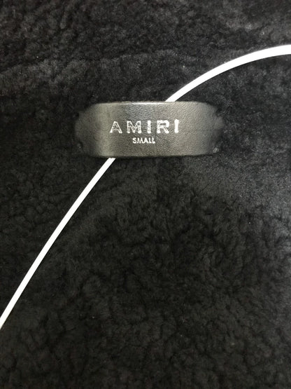 Amiri Classic 16ss Brushed Wax Lamb Hair Peak Destruction Jacket