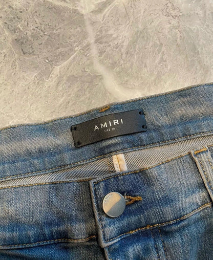 Amiri Classic Art Splicing MX1 Blue Jeans