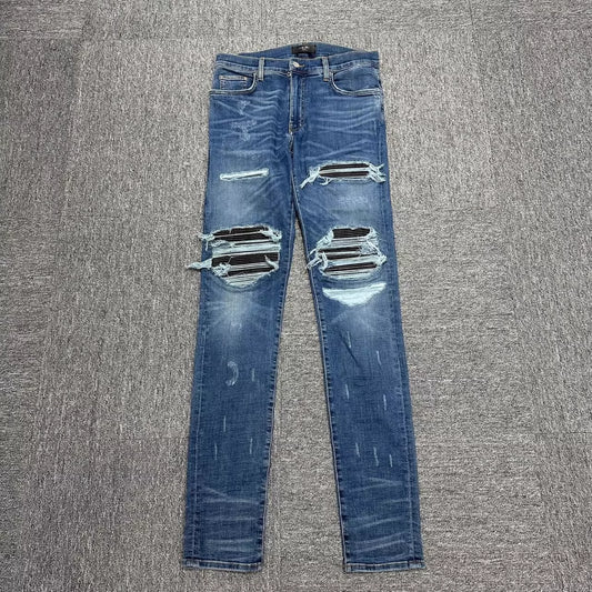 Amiri Mx1 Exclusive Blue Collar Jeans