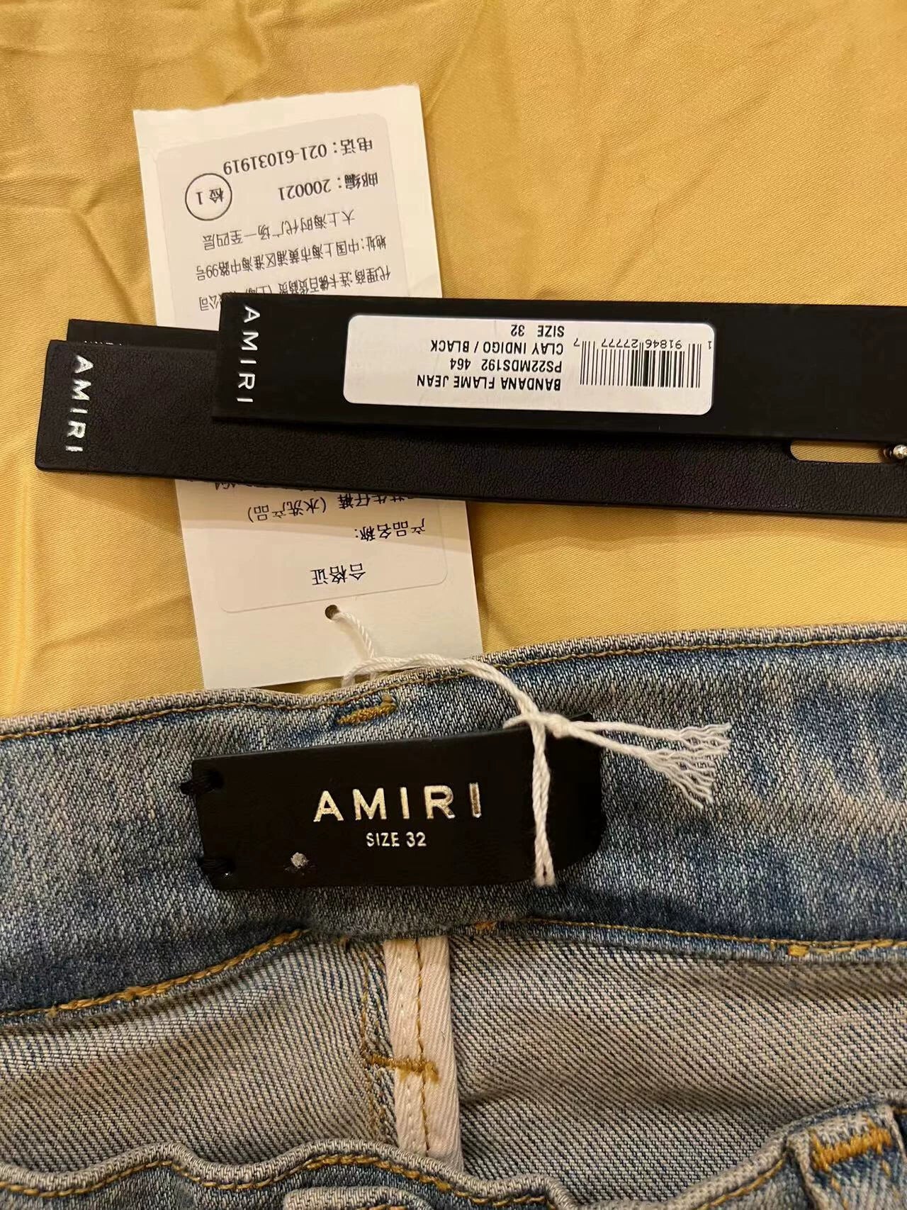 Amiri Classic Flame Joint Blue Jeans