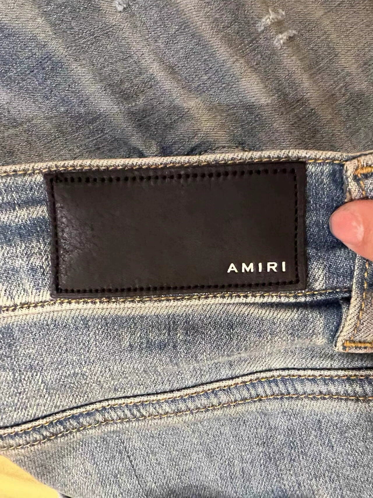 Amiri Classic Flame Joint Blue Jeans