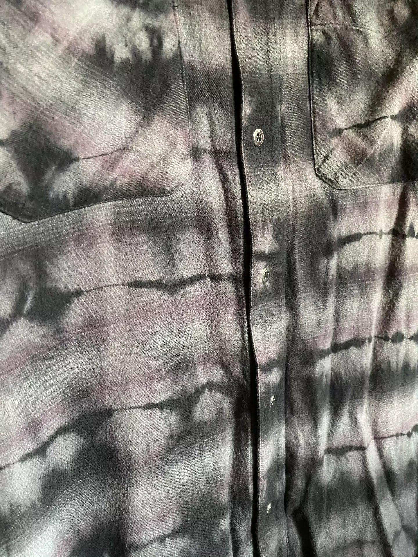 Amiri16ss Diversified Purple Tie Dyeing/Rendering Shirt