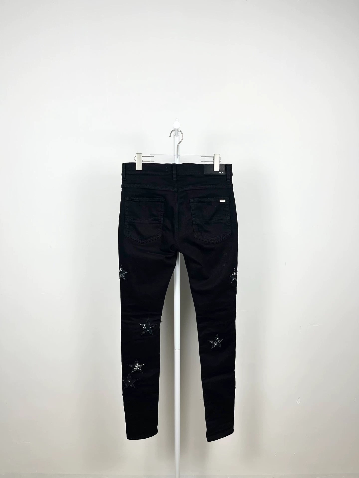 Amiri Black Star Cashew Flower Jeans