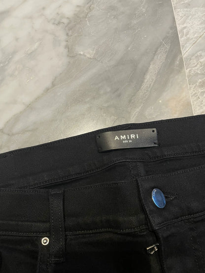 Amiri 16AW Black Snake Skin MX0 Jeans