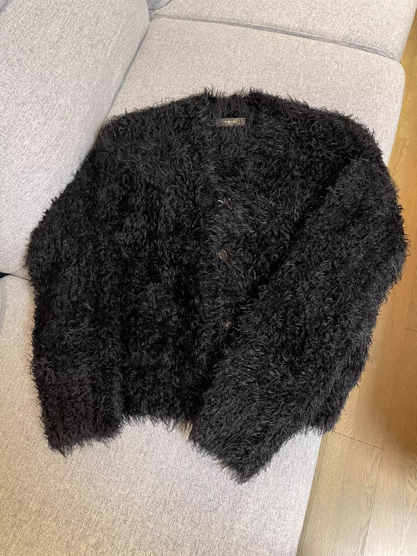 Amiri mohair cardigan shirt