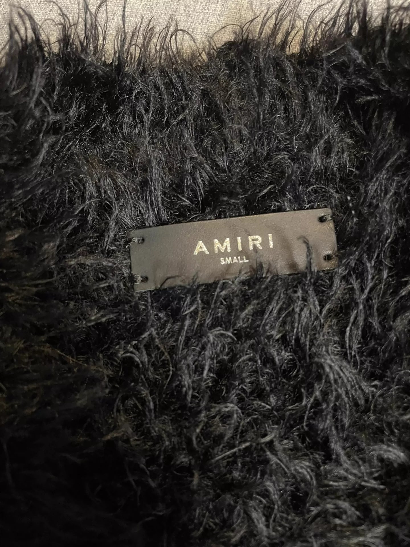 Amiri mohair cardigan shirt