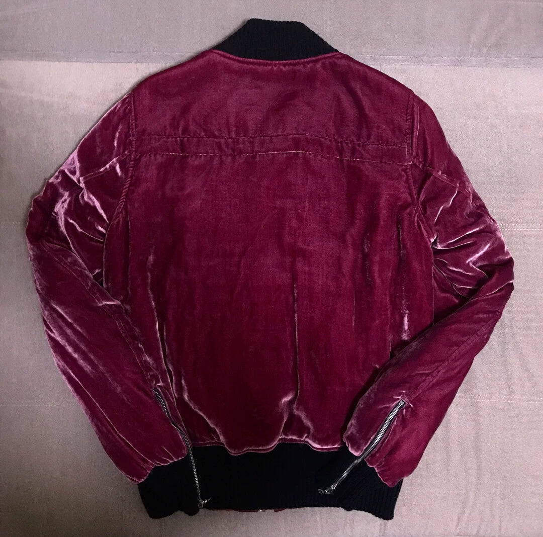 Amiri SS16 Velvet Bomber Jacket