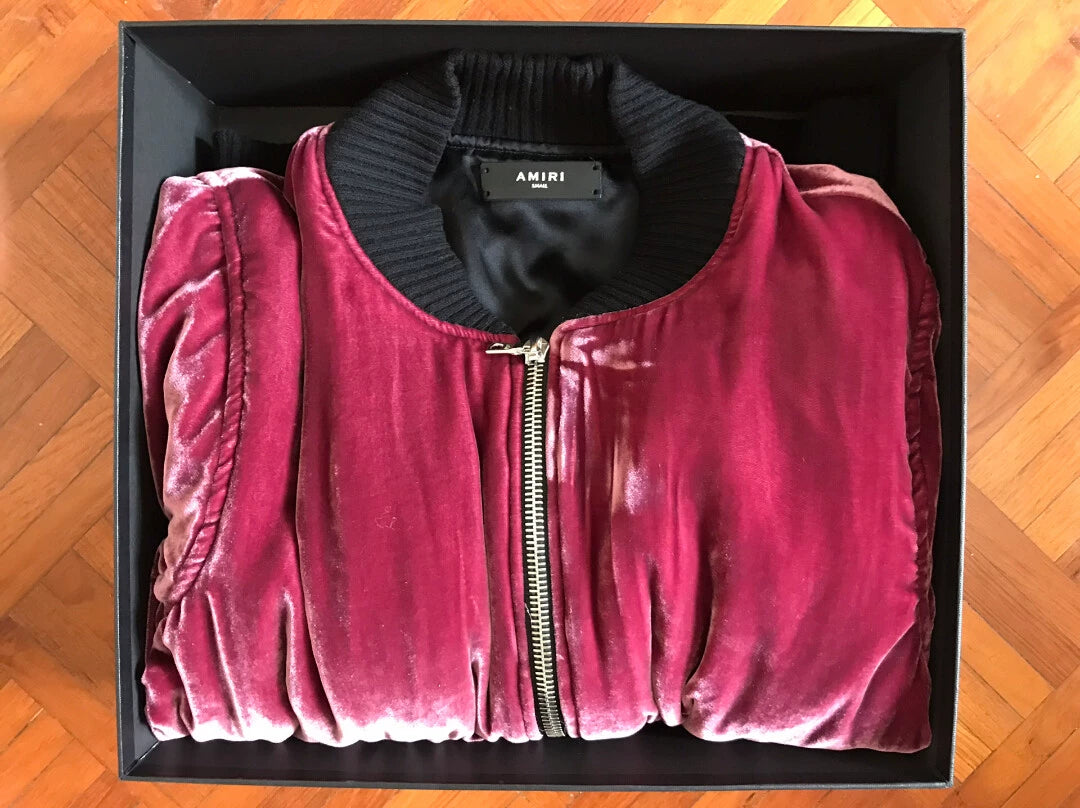 Amiri SS16 Velvet Bomber Jacket