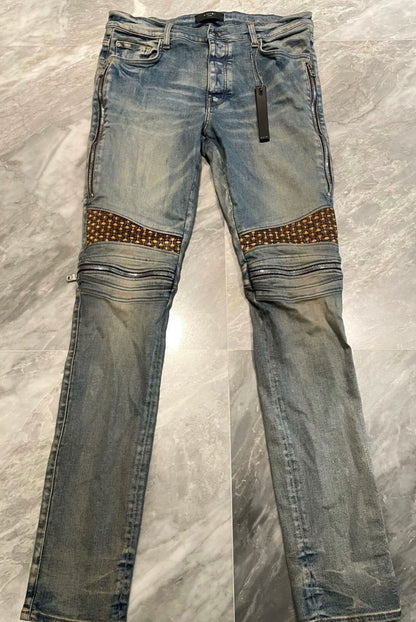 Amiri Classic New Velvet Splicing MX2 Blue Jeans