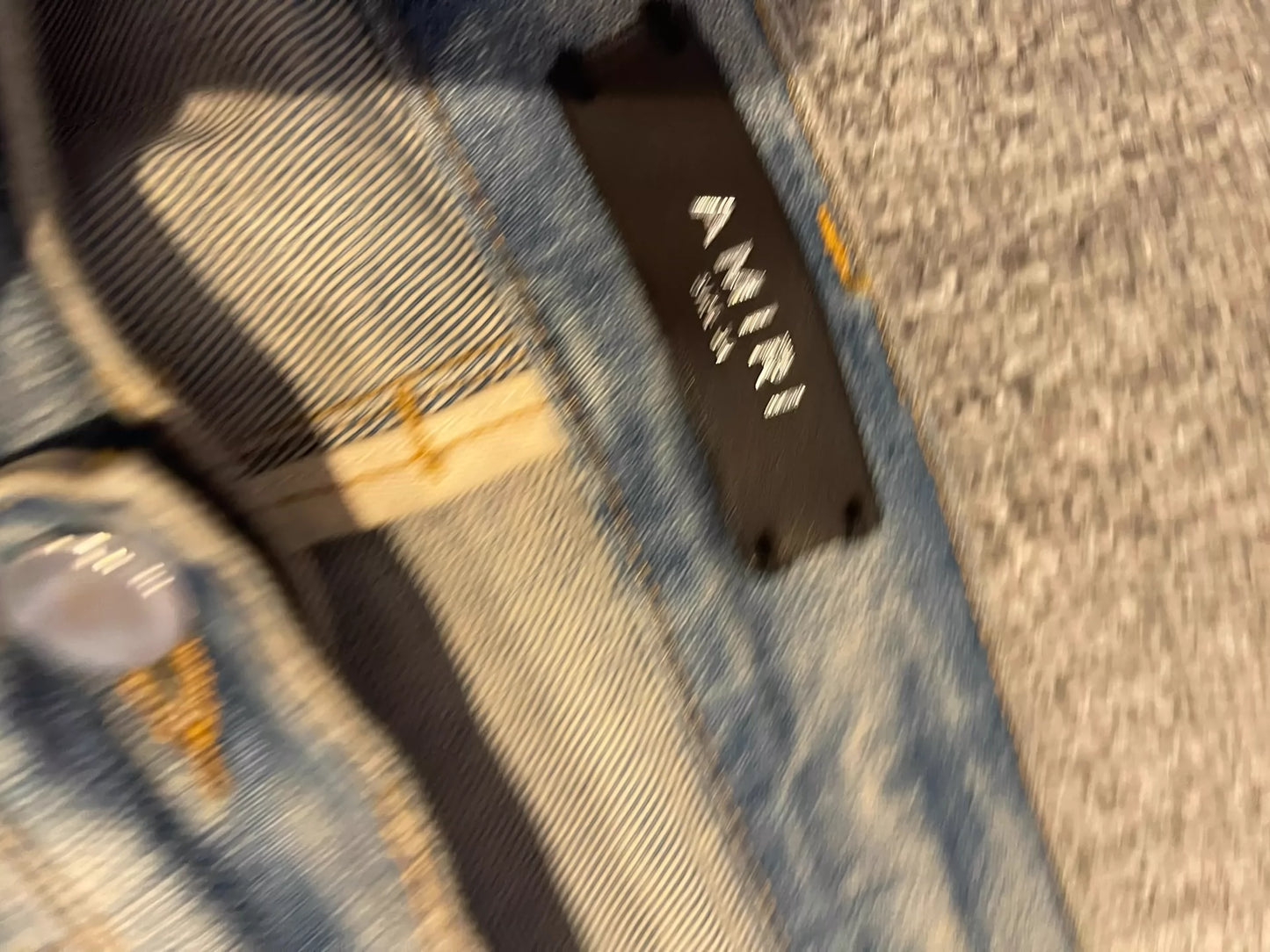 Amiri leopard print jeans