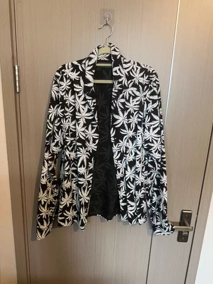 Amiri Black and White Coconut Tree Shirt