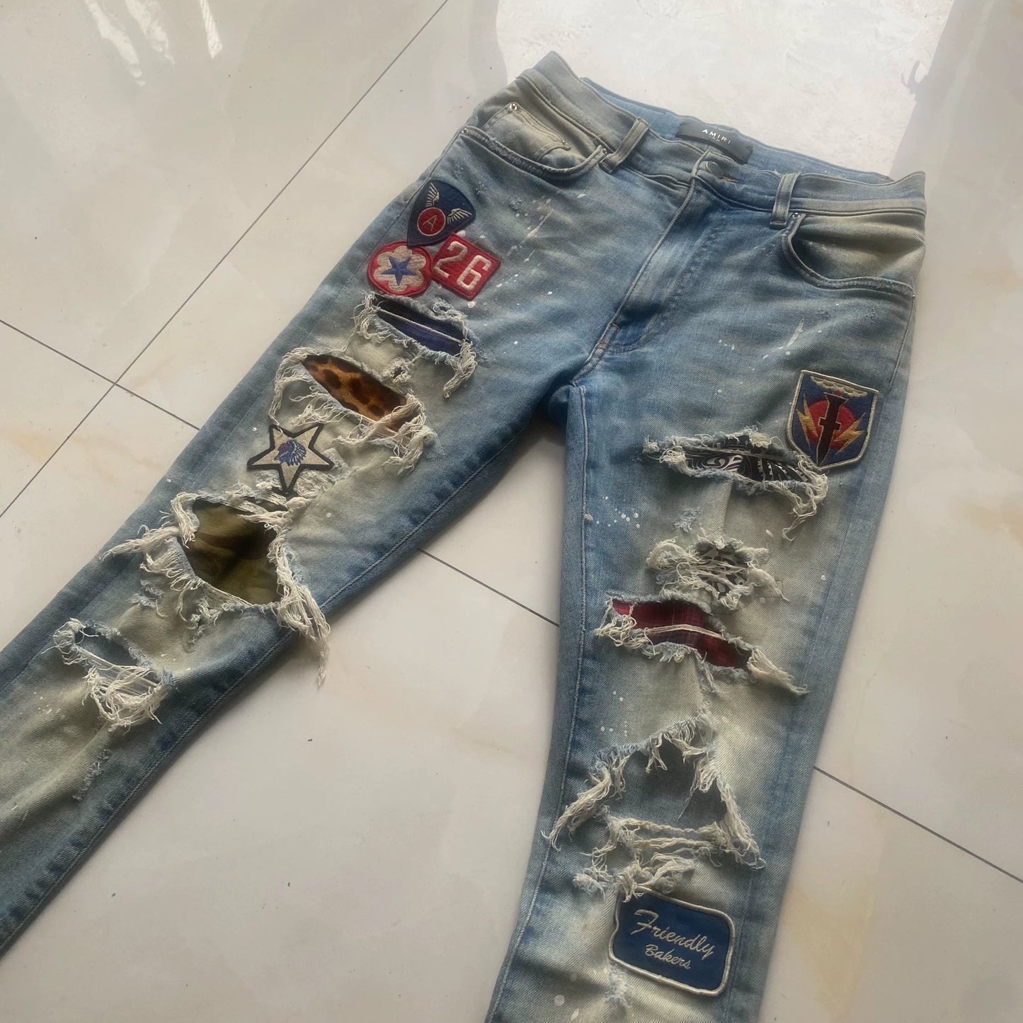 Amiri Genuine Blue Medal Jeans