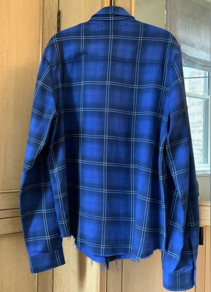 Amiri Blue Grid Shirt