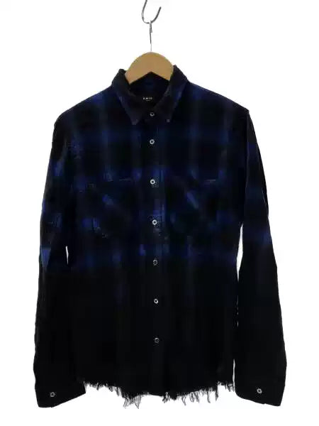 AMIRI Blue- black Check print shirt