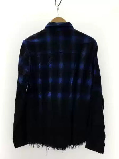 AMIRI Blue- black Check print shirt