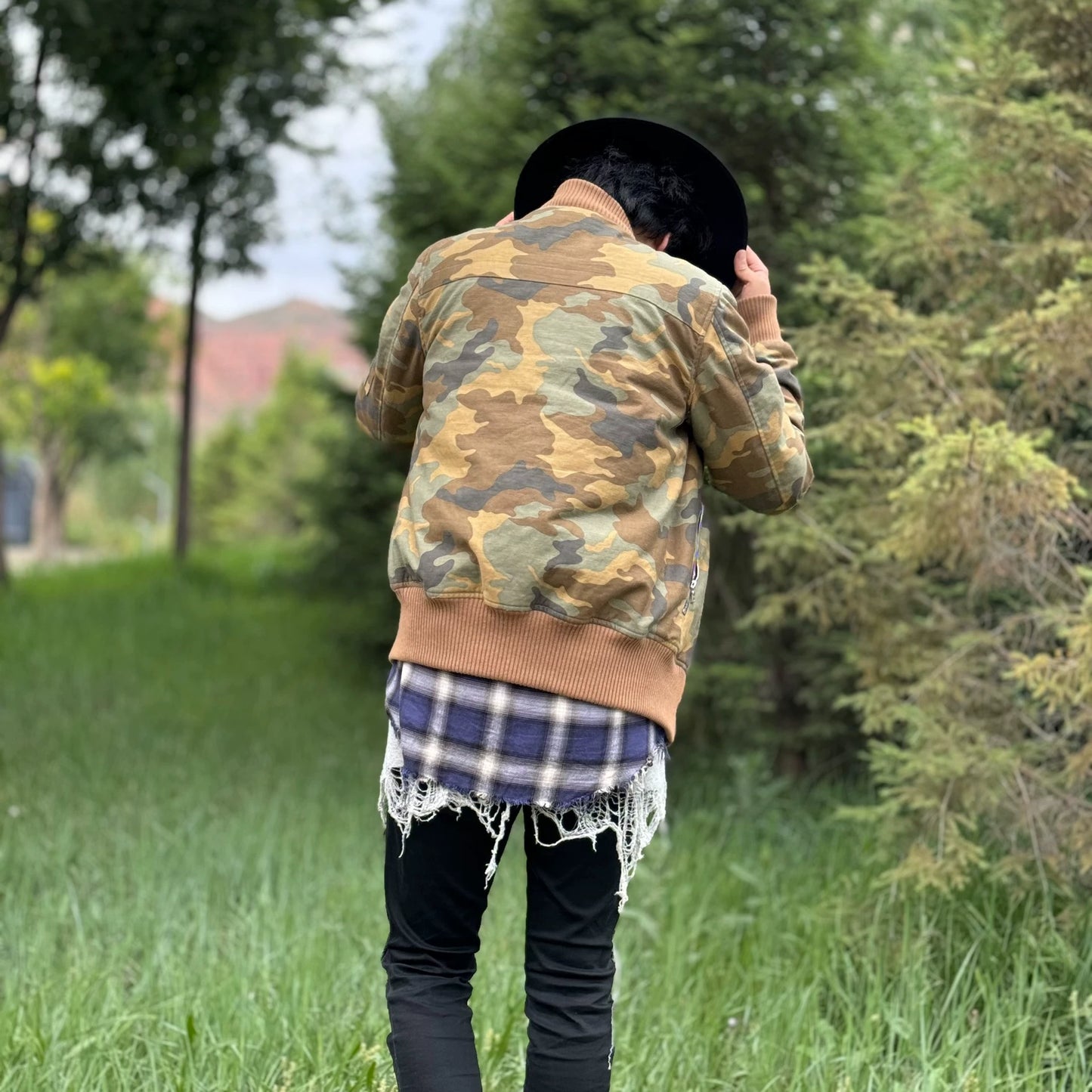 Amiri Camouflage pilot jacket