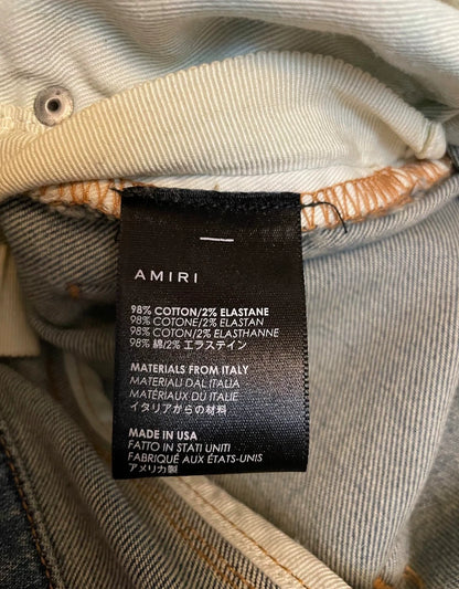 Amiri Splash Blue Diamond Jeans