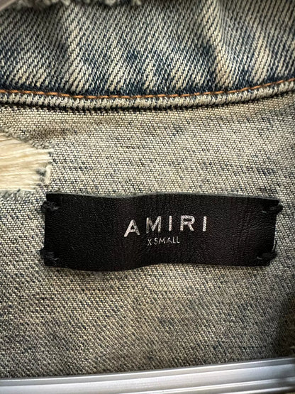 Amiri 16ss Oil Stained Denim Jacket
