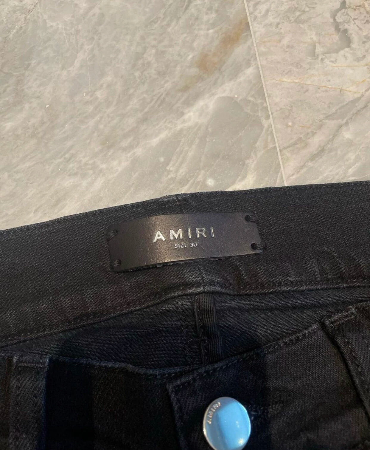 Amiri Classic Limited Edition Rainbow Splicing Black Jeans