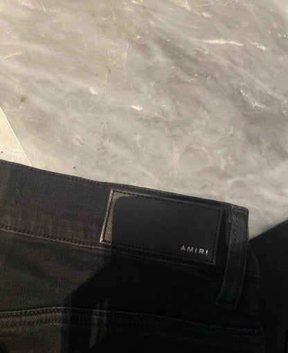 Amiri Classic Limited Edition Rainbow Splicing Black Jeans