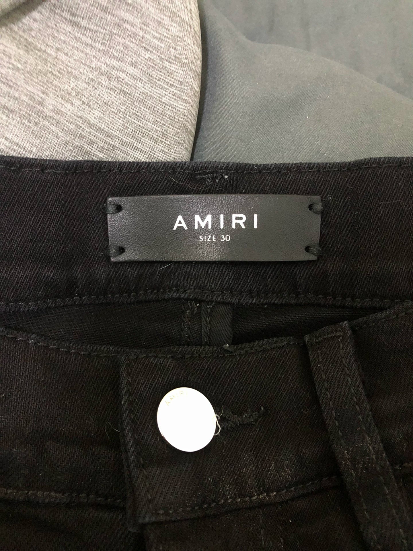 Amiri 16ss Gold Pink MX1 Splice Black Jeans